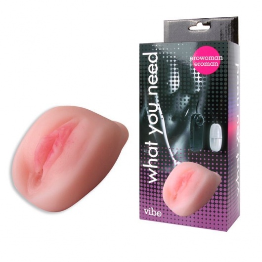 Телесная вагина Erowoman-Eroman с вибрацией - Bior toys - в Москве купить с доставкой