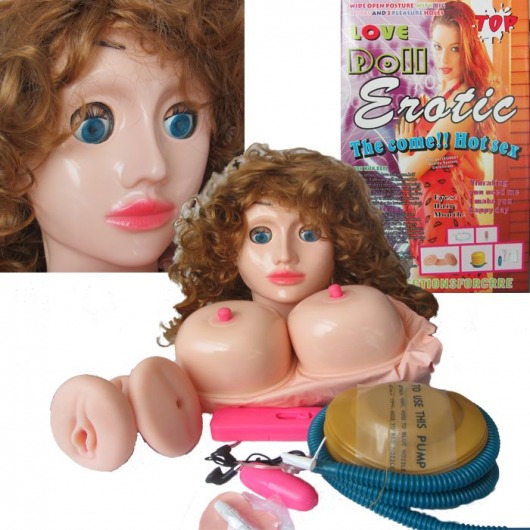 Надувная кукла с вибратором Erotic - Eroticon - в Москве купить с доставкой