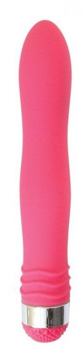Розовый эргономичный вибратор Sexy Friend - 17,5 см. - 1137