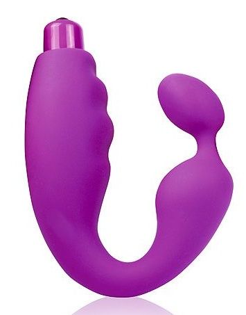 Фиолетовый вибромассажер-подкова Cosmo - 19,5 см. - Bior toys