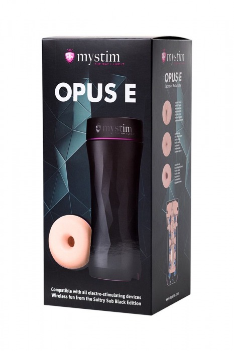 Мастурбатор-анус Opus E Donut с возможностью подключения электростимуляции - MyStim - купить с доставкой в Москве