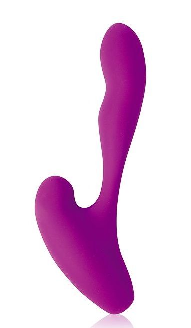 Фиолетовый фантазийный силиконовый вибромассажер - Bior toys