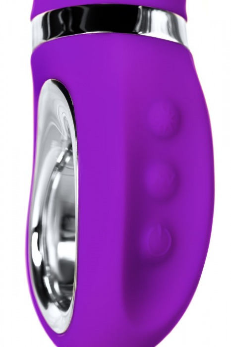 Фиолетовый вибратор PILO с wow-режимом - 20 см. - JOS