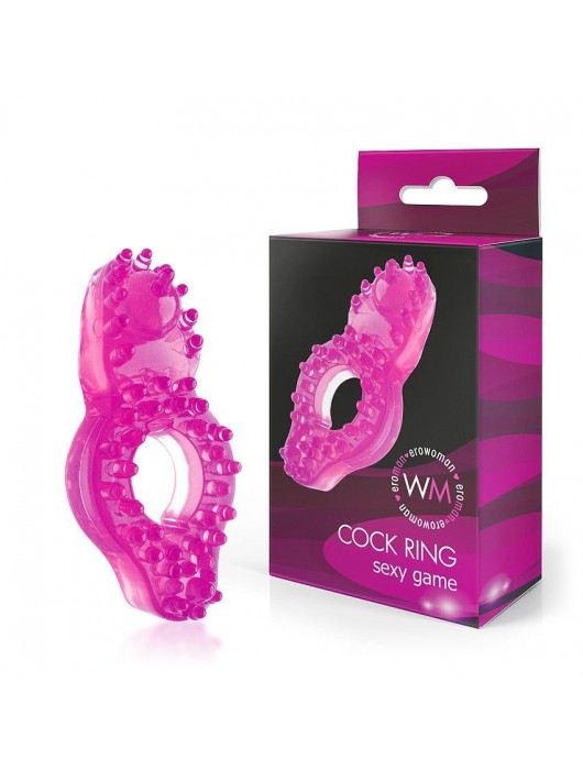 Розовое эрекционное кольцо с бугорками - Erowoman-Eroman - в Москве купить с доставкой