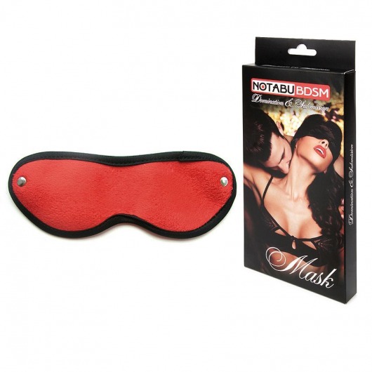 Красно-черная текстильная маска на резиночке - Bior toys - купить с доставкой в Москве
