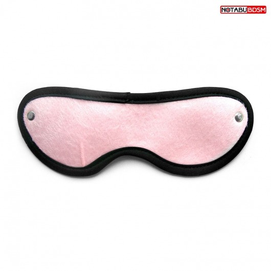 Розово-черная текстильная маска на резинке - Bior toys - купить с доставкой в Москве