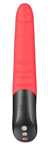 Красный вибромассажер JAGUAR с 10 режимами вибрации - 23,7 см. - A-LOVING