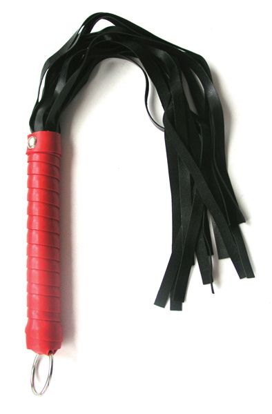 Черный флоггер с красной ручкой Notabu - 49 см. - Bior toys - купить с доставкой в Москве