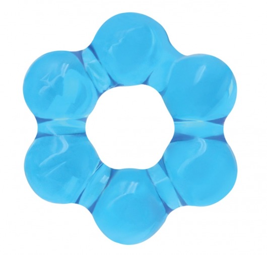 Голубое эрекционное кольцо Spinner Ring - NS Novelties - в Москве купить с доставкой