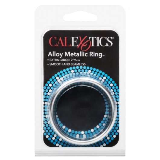 Широкое металлическое кольцо Alloy Metallic Ring Extra Large - California Exotic Novelties - в Москве купить с доставкой