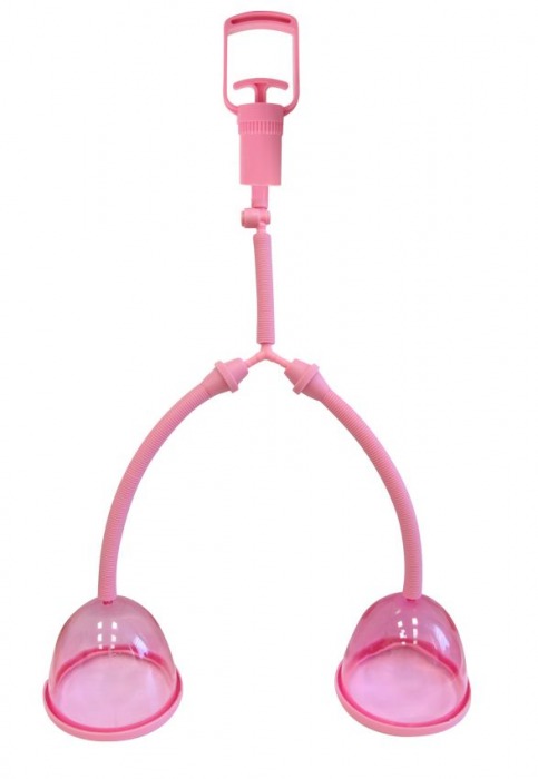 Розовая помпа для груди с двумя чашечками - Bior toys