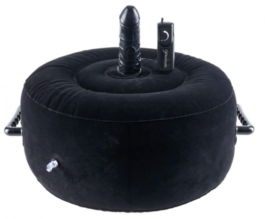 Надувная кушетка с виброфаллосом Inflatable Hot Seat - Pipedream - купить с доставкой в Москве