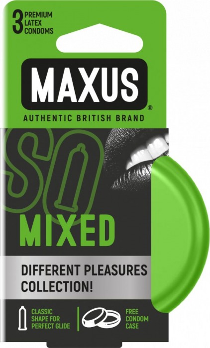 Презервативы в железном кейсе MAXUS Mixed - 3 шт. - Maxus - купить с доставкой в Москве