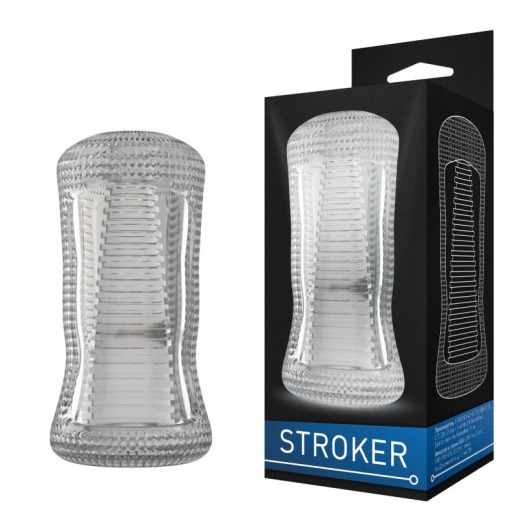 Прозрачный двухсторонний мастурбатор STROKER №1 - Rubber Tech Ltd - в Москве купить с доставкой