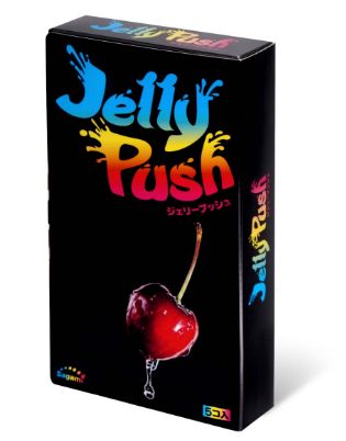 Розовые презервативы Sagami Jelly Push - 5 шт. - Sagami - купить с доставкой в Москве