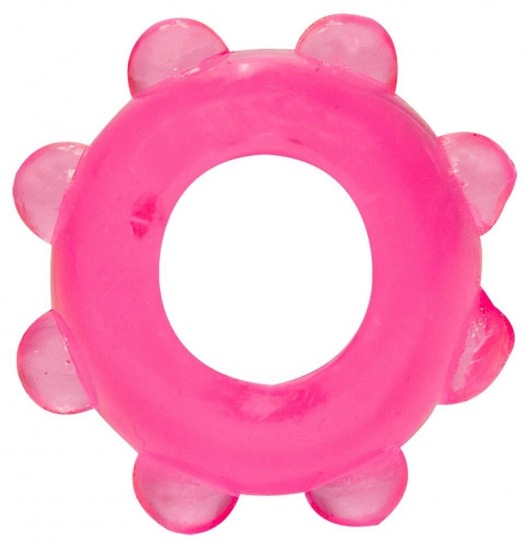 Розовое эрекционное кольцо с шишечками - Orion - в Москве купить с доставкой