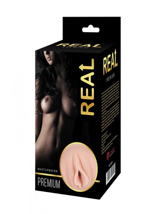 Реалистичный односторонний мастурбатор-вагина Real Women Dual Layer с двойной структурой - Real - в Москве купить с доставкой