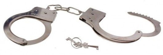 Серебристые металлические наручники с ключиками - Сима-Ленд - купить с доставкой в Москве
