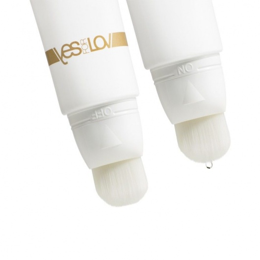 Массажное масло DELICIOUS BRUSH LEMONADE с кисточкой - 50 мл. - YESforLOV - купить с доставкой в Москве