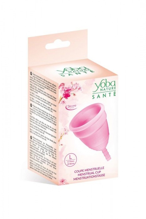 Розовая менструальная чаша Yoba Nature Coupe - размер L - Yoba - купить с доставкой в Москве