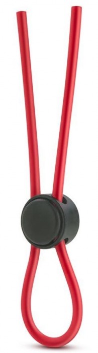 Красное силиконовое лассо на пенис Silicone Loop Cock Ring - Blush Novelties - в Москве купить с доставкой
