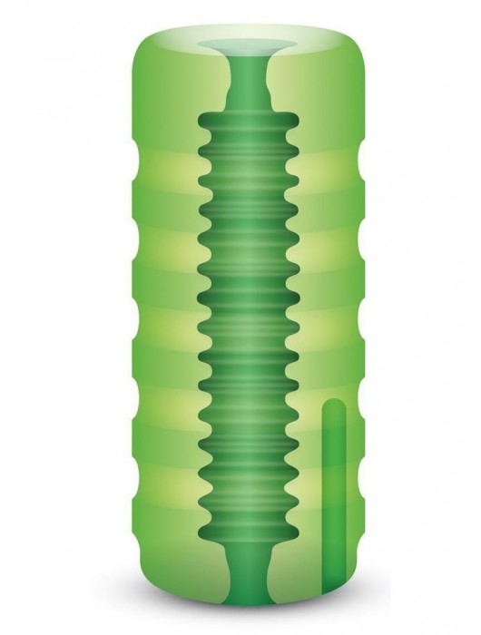 Зеленый мастурбатор с вибрацией Zolo Original Squeezable Vibrating Stroker - Zolo - в Москве купить с доставкой