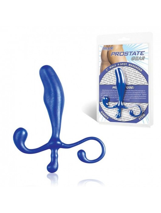 Синий массажер простаты 5  Male P-Spot - BlueLine - в Москве купить с доставкой