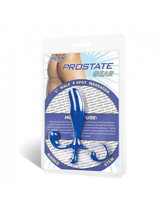 Синий массажер простаты 5  Male P-Spot - BlueLine - в Москве купить с доставкой