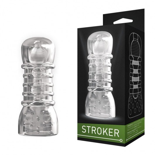 Прозрачный двусторонний мастурбатор STROKER №2 - Rubber Tech Ltd - в Москве купить с доставкой