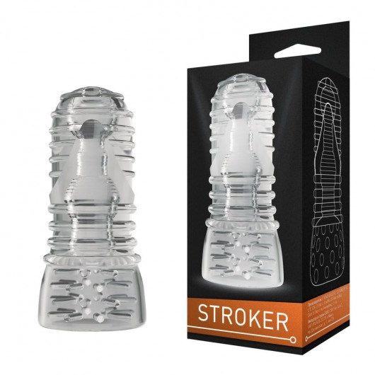 Прозрачный двусторонний мастурбатор STROKER №3 - Rubber Tech Ltd - в Москве купить с доставкой