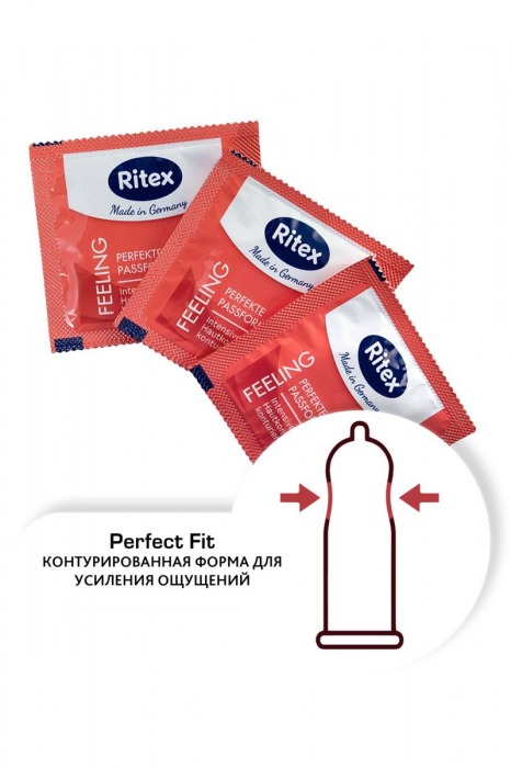 Презервативы анатомической формы с накопителем RITEX PERFECT FIT - 3 шт. - RITEX - купить с доставкой в Москве