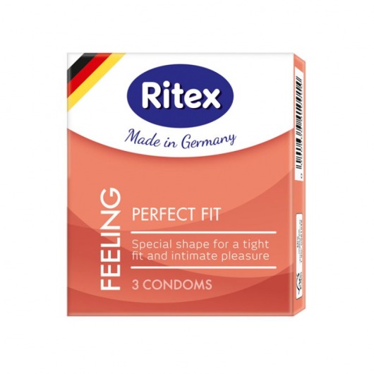 Презервативы анатомической формы с накопителем RITEX PERFECT FIT - 3 шт. - RITEX - купить с доставкой в Москве