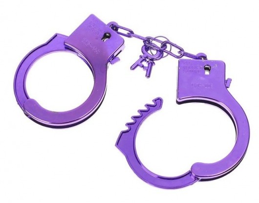 Фиолетовые пластиковые наручники  Блеск - Сима-Ленд - купить с доставкой в Москве