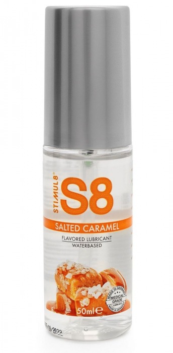 Лубрикант S8 Flavored Lube со вкусом солёной карамели - 50 мл. - Stimul8 - купить с доставкой в Москве