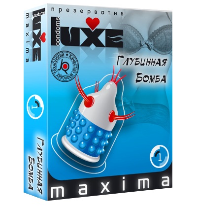 Презерватив LUXE Maxima  Глубинная бомба  - 1 шт. - Luxe - купить с доставкой в Москве