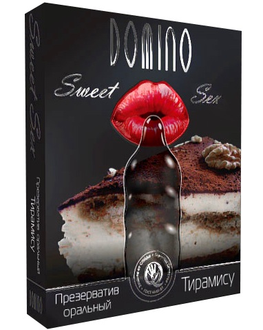 Презерватив DOMINO Sweet Sex  Тирамису  - 1 шт. - Domino - купить с доставкой в Москве