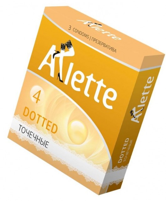 Презервативы Arlette Dotted с точечной текстурой - 3 шт. - Arlette - купить с доставкой в Москве