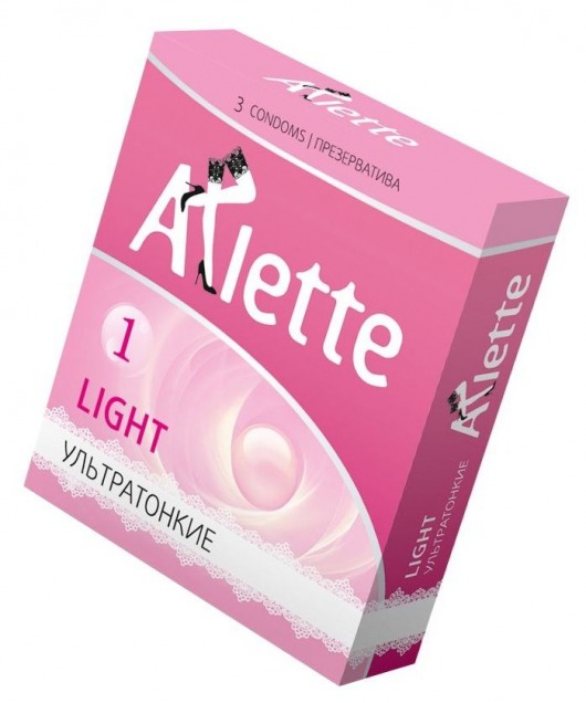 Ультратонкие презервативы Arlette Light - 3 шт. - Arlette - купить с доставкой в Москве