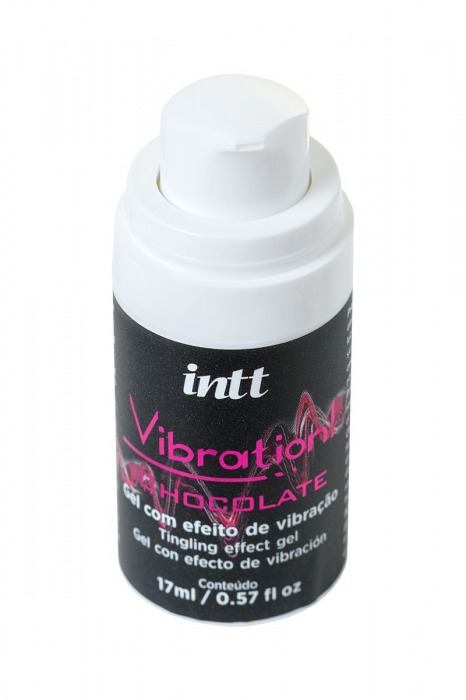 Жидкий массажный гель VIBRATION Chocolate с шоколадным ароматом и эффектом вибрации - 17 мл. - INTT - купить с доставкой в Москве