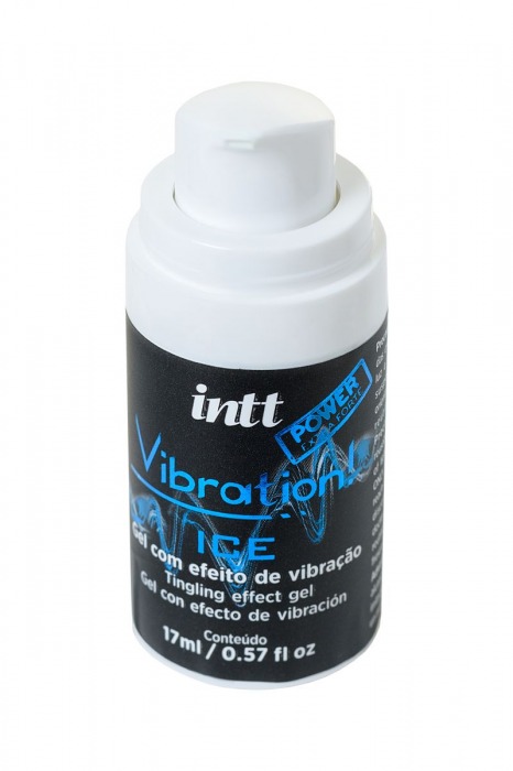 Жидкий массажный гель VIBRATION Extra-strong Ice с охлаждающим эффектом и эффектом вибрации - 17 мл. - INTT - купить с доставкой в Москве