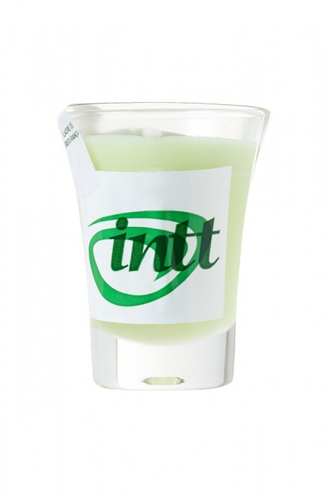 Массажная свеча для поцелуев Mint с ароматом мяты - 30 гр. - INTT - купить с доставкой в Москве