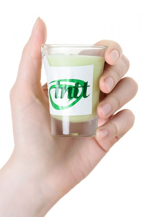 Массажная свеча для поцелуев Mint с ароматом мяты - 30 гр. - INTT - купить с доставкой в Москве
