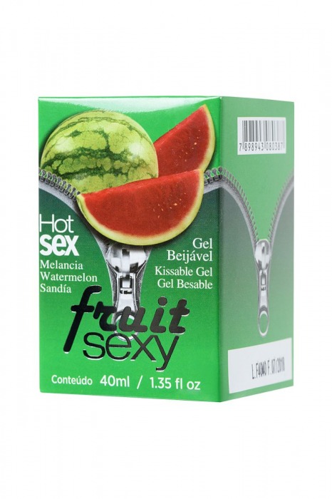 Массажное масло FRUIT SEXY Watermelon с ароматом арбуза и разогревающим эффектом - 40 мл. - INTT - купить с доставкой в Москве