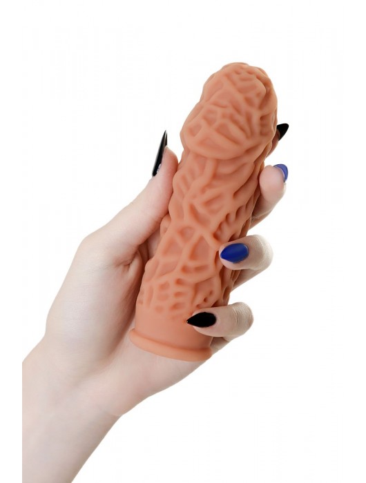 Телесная реалистичная насадка KOKOS Extreme Sleeve 12 с дополнительной стимуляцией - 12,7 см. - KOKOS - в Москве купить с доставкой