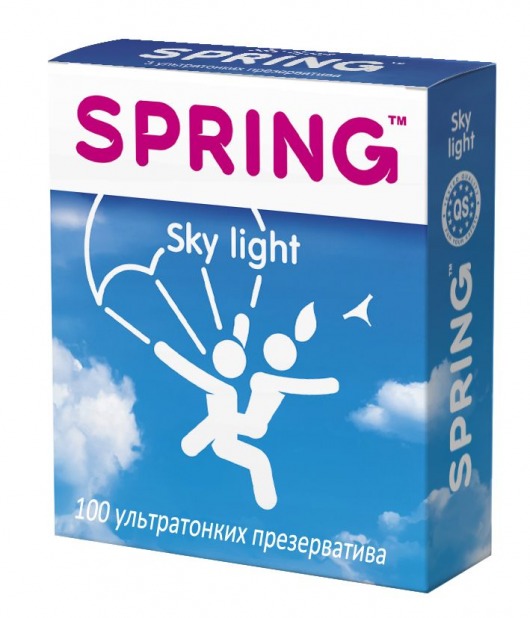 Ультратонкие презервативы SPRING SKY LIGHT - 100 шт. - SPRING - купить с доставкой в Москве