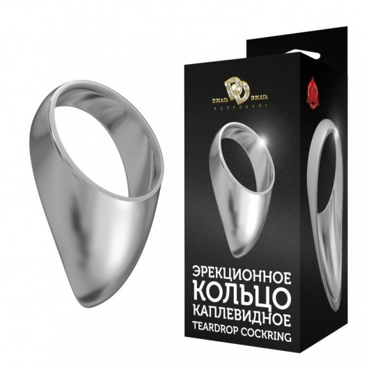 Большое каплевидное эрекционное кольцо TEARDROP COCKRING - Джага-Джага - в Москве купить с доставкой