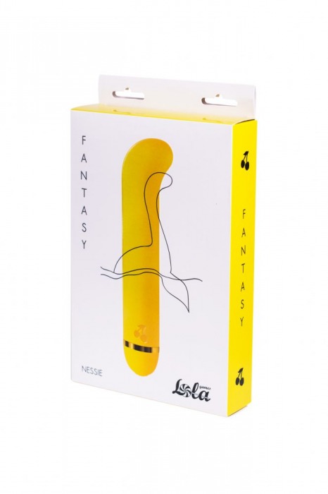 Желтый вибратор Fantasy Nessie - 18 см. - Lola toys
