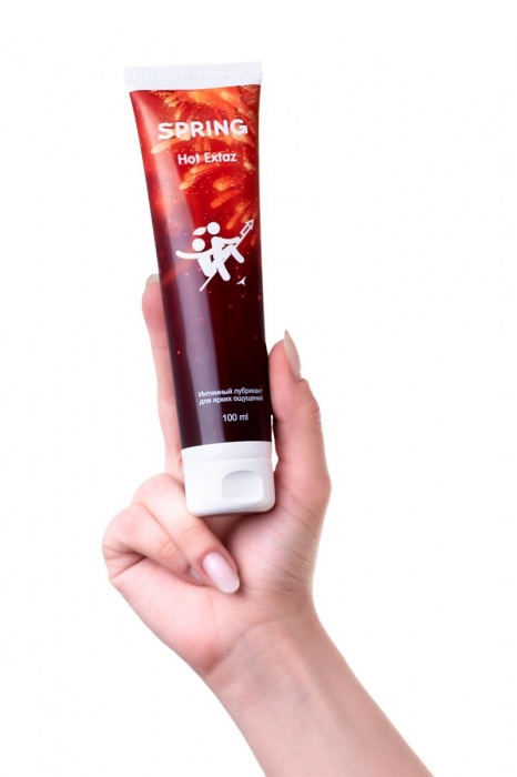 Согревающий интимный лубрикант Spring Hot Extaz - 100 мл. - SPRING - купить с доставкой в Москве