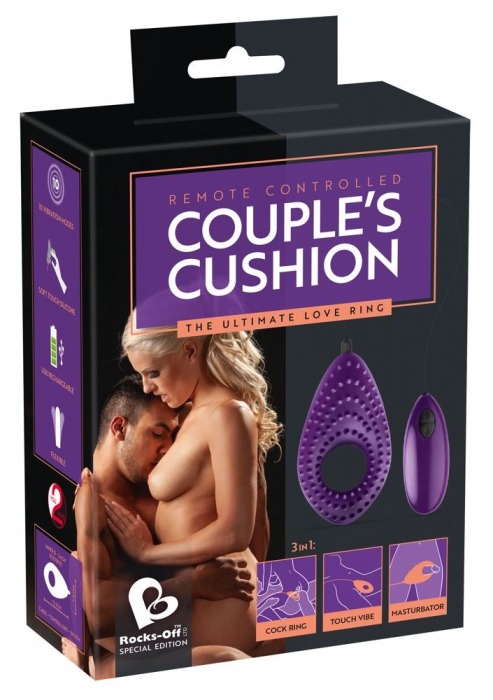 Фиолетовое виброкольцо Couples Cushion - Orion - в Москве купить с доставкой