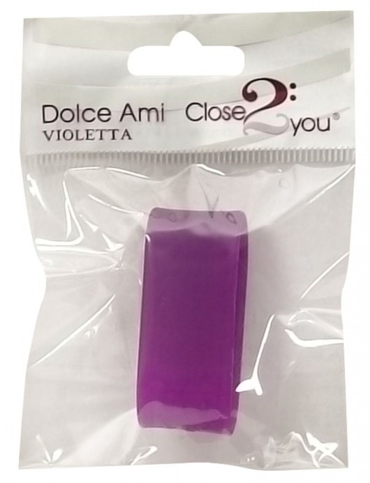 Фиолетовое эрекционное кольцо для пениса Dolce Ami - Orion - в Москве купить с доставкой
